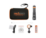OrcaTorch D710V 3color videolight +ball 21700 Battery max 2000 Lumen White