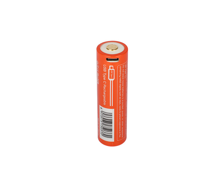 OrcaTorch 21700 usb accu 3,6v 5000mAh Rechargeble with usb-c 3,7v 5000mAh