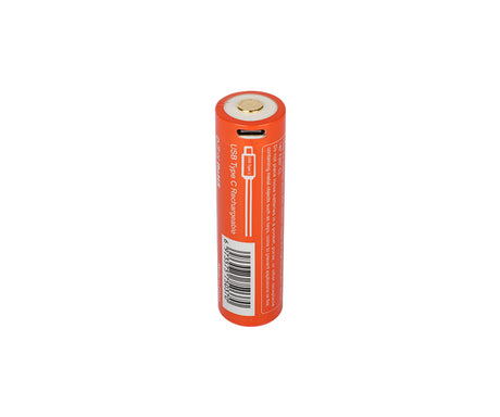 OrcaTorch 21700 usb accu 3,6v 5000mAh Rechargeble with usb-c 3,7v 5000mAh