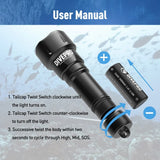 Divepro dykkerlygte D6 1050Lumen