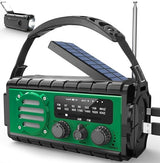 Outdoor Adventures håndsvingsradio med Solceller & LED lygte 20000MAH powerbank