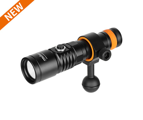 OrcaTorch D710VKit 3color videolight with Gopro tray single lampholder 21700 Battery max 2000 Lumen