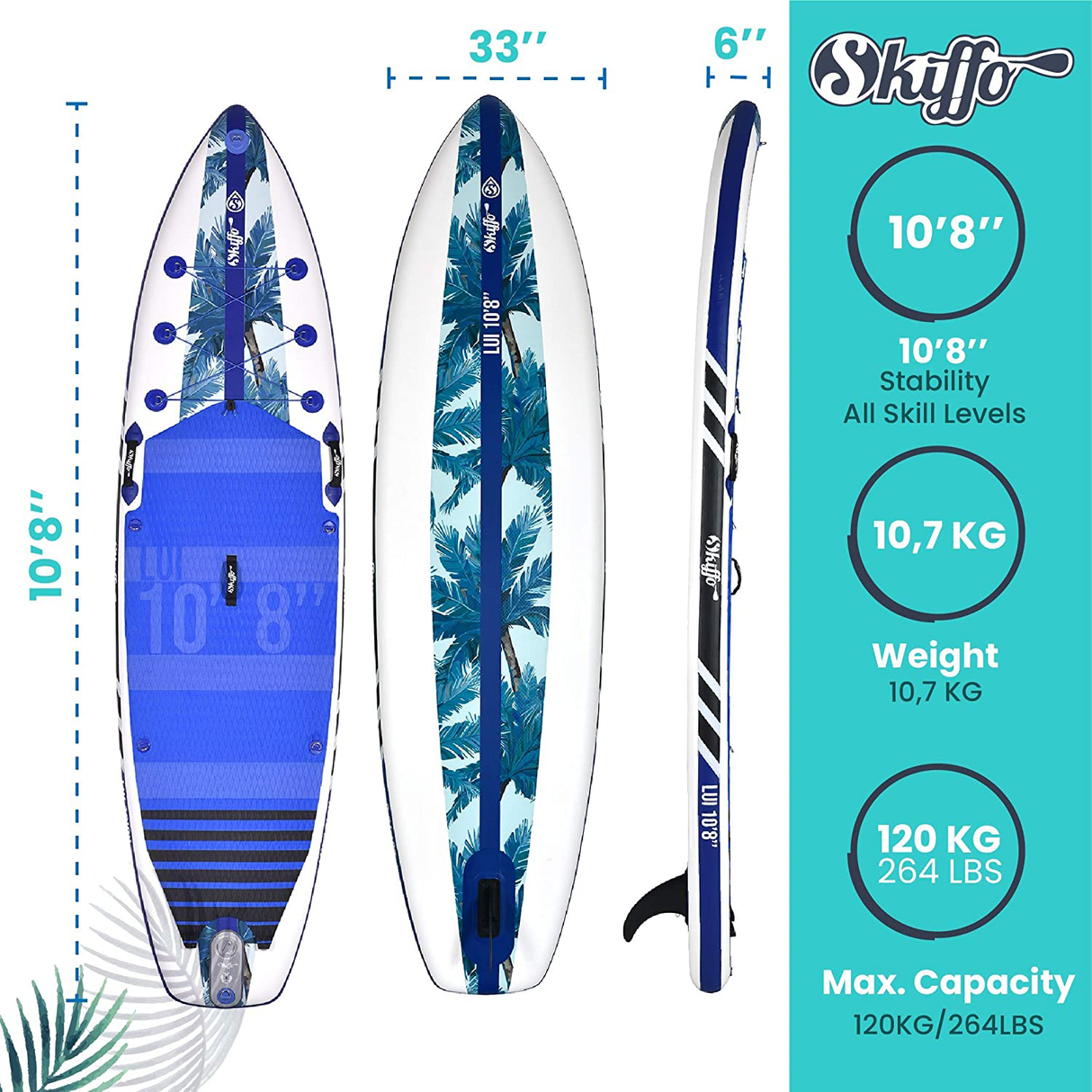 Skiffo Paddleboard Lui 10'8 Dynamic