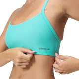 Speedo Badedragt Solid Racerback Bikini Top Turkis