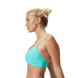 Speedo Badedragt Solid Racerback Bikini Top Turkis