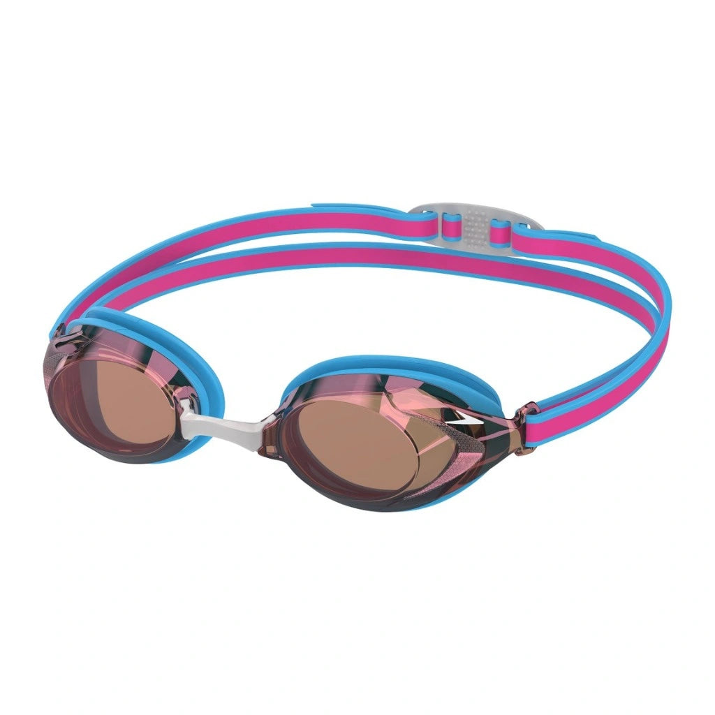 Speedo Svømmebriller Vanquisher 3.0 Mirror Junior Blå/Lyserød