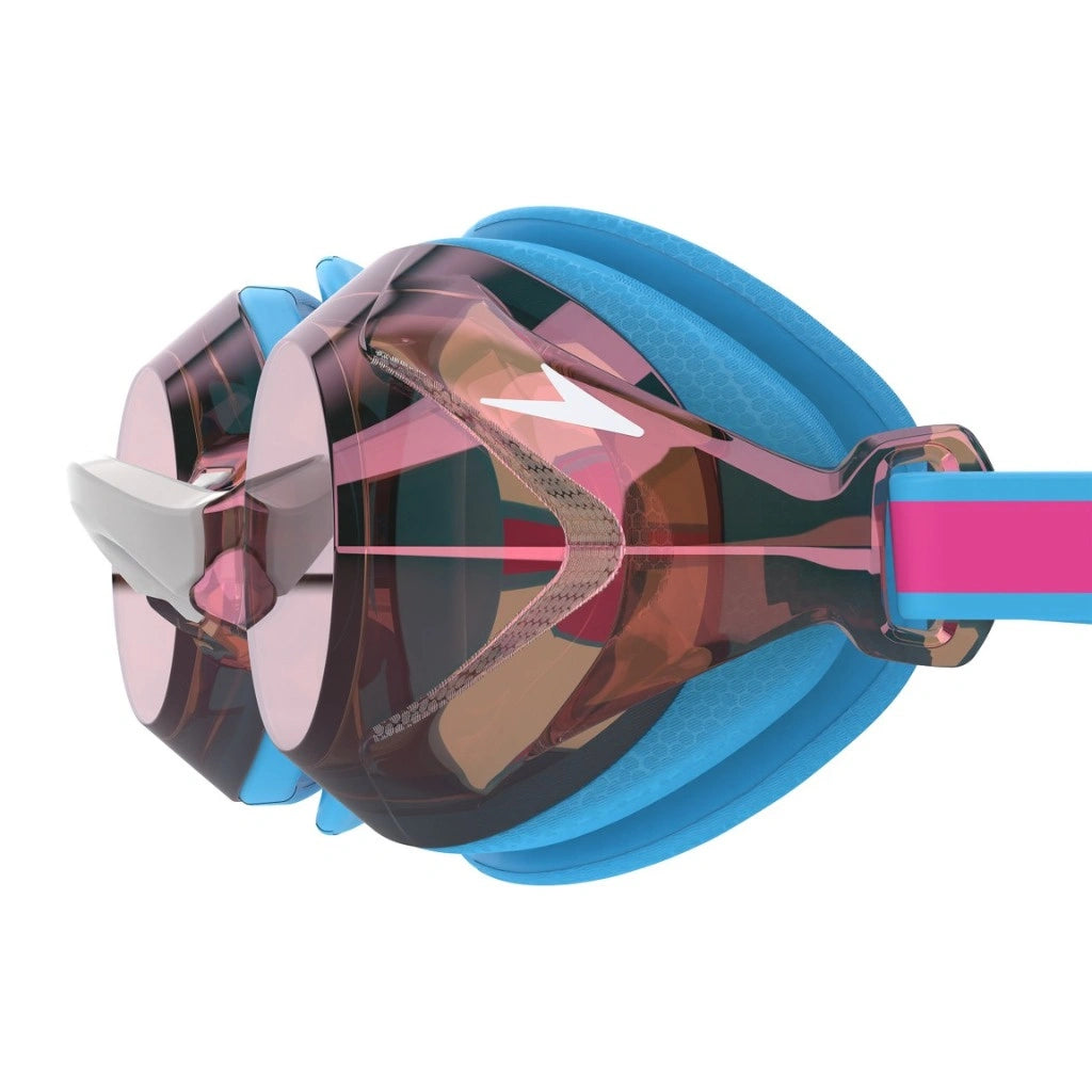 Speedo Svømmebriller Vanquisher 3.0 Mirror Junior Blå/Lyserød
