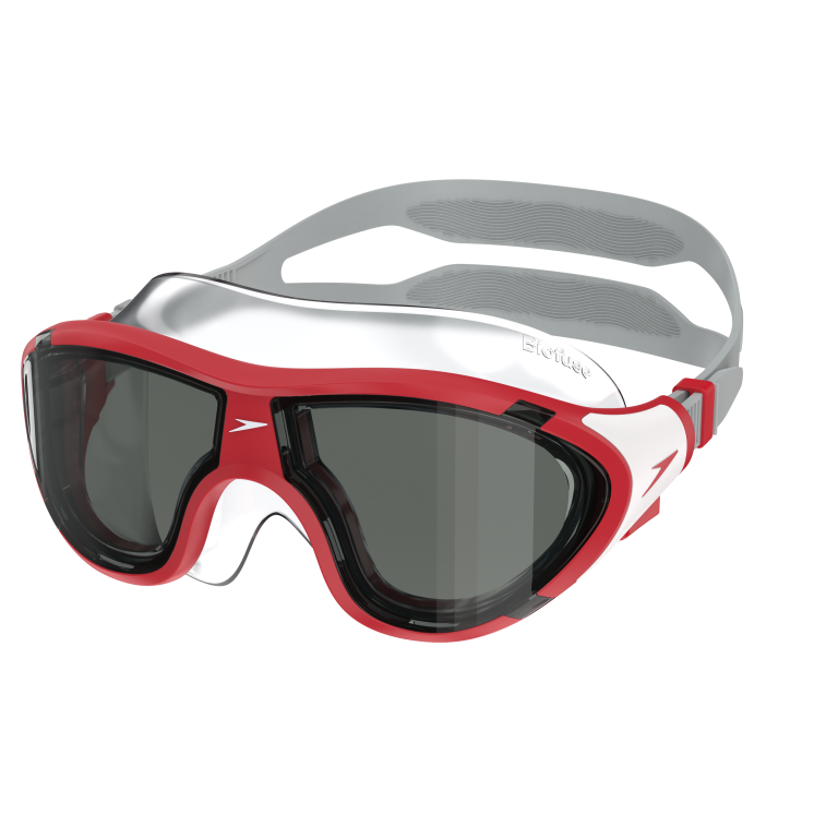 Speedo Svømmebriller Biofuse 2.0 Mask Junior Rød/Grå