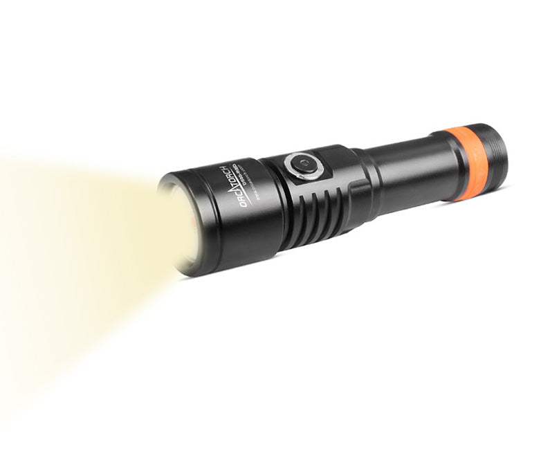 OrcaTorch Dykkerlygte D530V 1000 Lumen Sort