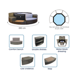 Netspa Octopus Spa 4-6 personer uden komplet møbelsæt