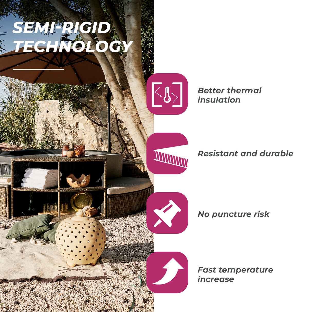 Netspa Octopus Spa 4-6 personer uden komplet møbelsæt