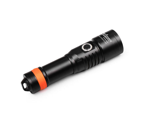 OrcaTorch Dykkerlygte D530RB rød stråle 210 Lumen