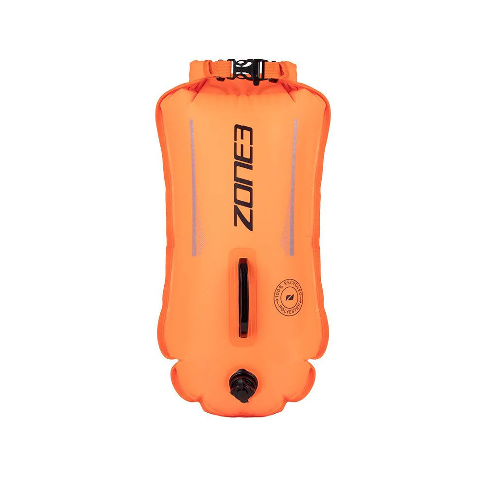 Zone3 svømmebøje / swimming buoy /Dry bag 28L Hi-Vis Orange
