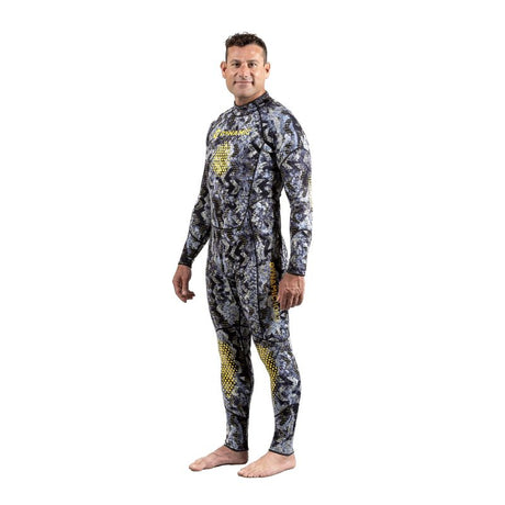DynamicNord VÅDDRAGT FDS-2 Men Freedive Fullsuit 2mm Camo/Grå