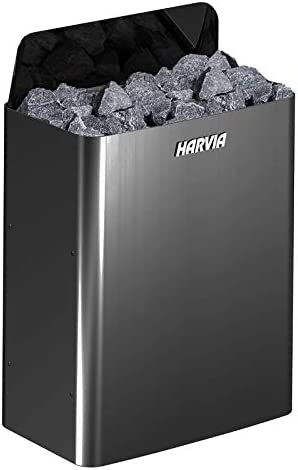 Harvia Saunaovn Wall Black Model 9.0kw uden controller enhed