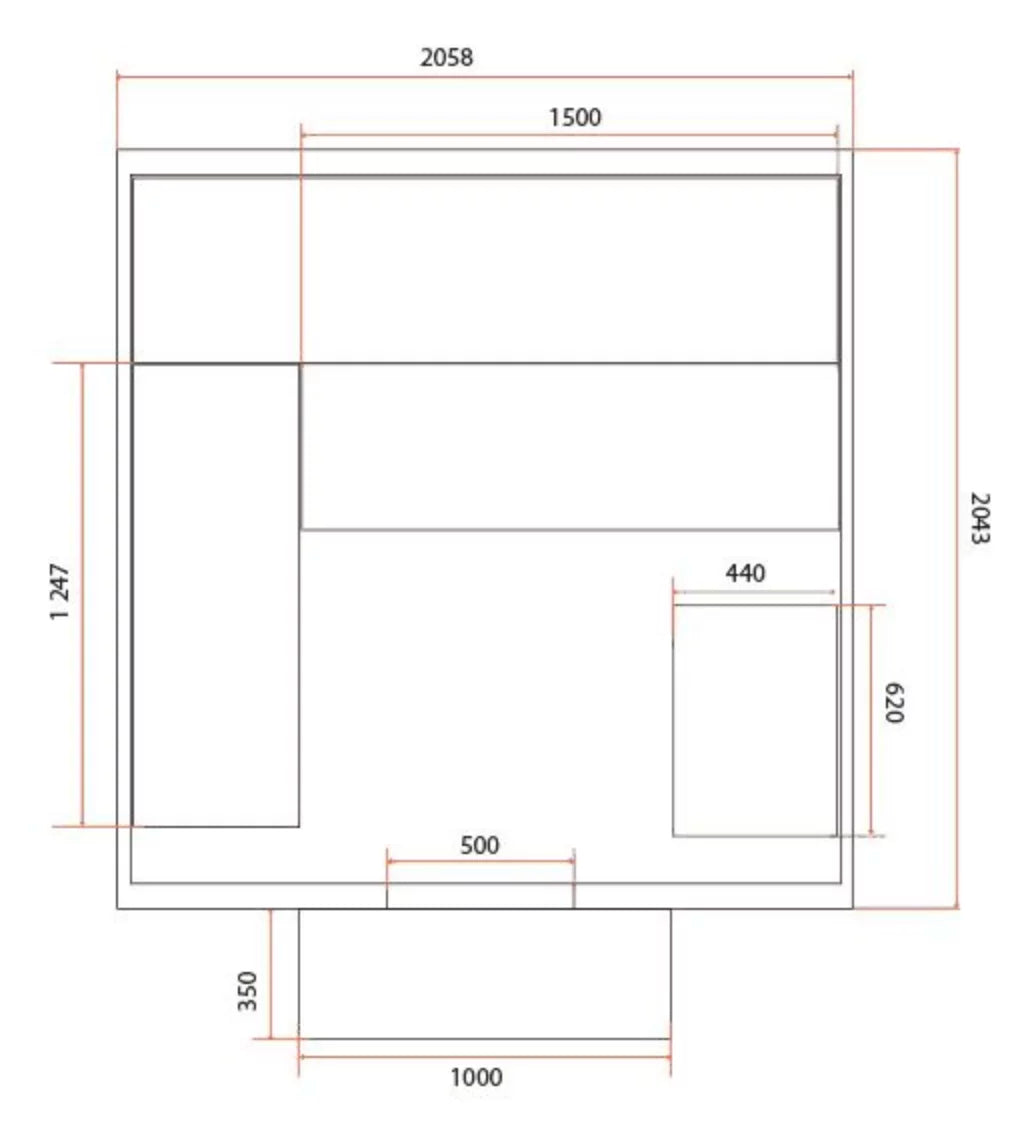 Holls Gaia Nova Sauna Udendørs Sauna 3-6 personer komplet pakke