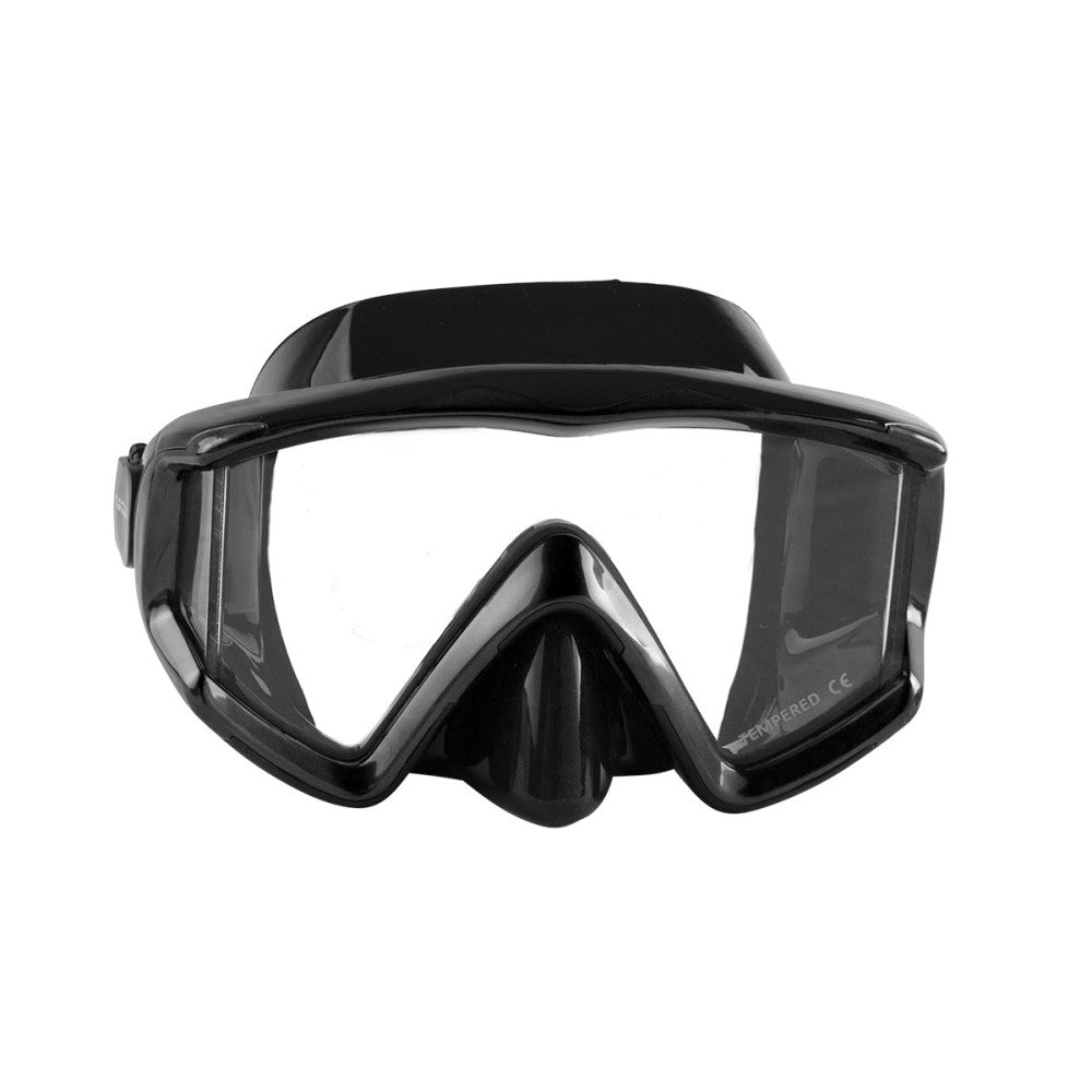 Dykkermaske Silicone tri-glas forskellige farver