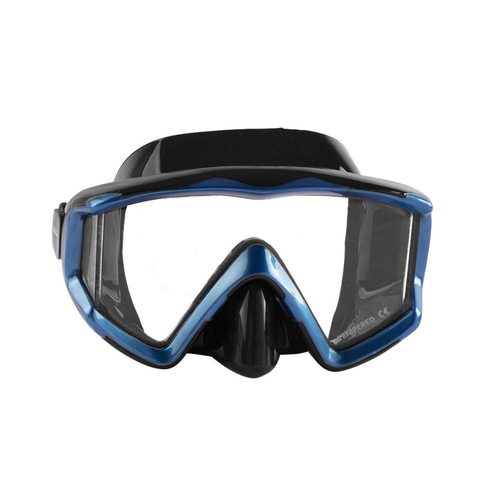 Dykkermaske Silicone tri-glas forskellige farver
