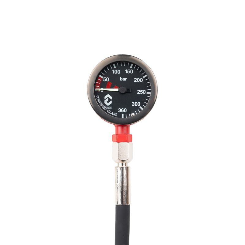DynamicNord Manometer SPG 52, 0-360 BAR, HP HOSE 620mm SP-CK-62