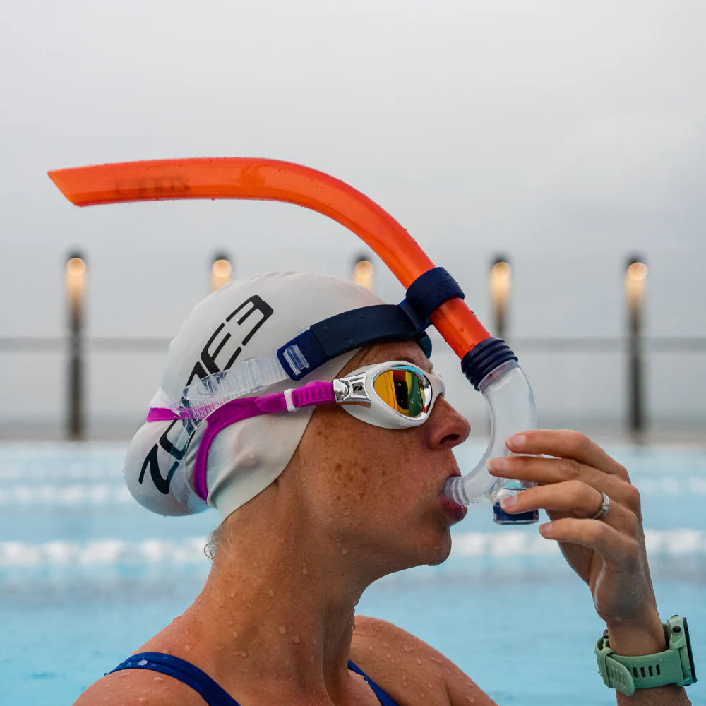 Zone3 Snorkel Front Facing Orange/Transparent