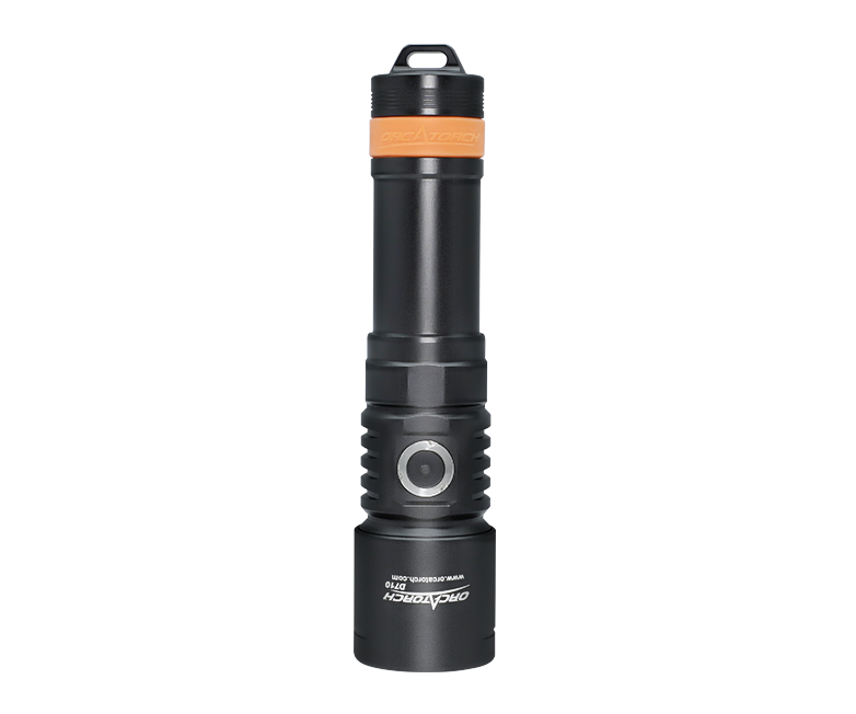 OrcaTorch Dykkerlygte D710 Duo pack LED 3000 Lumen Sort (inkl. 2 baterier)