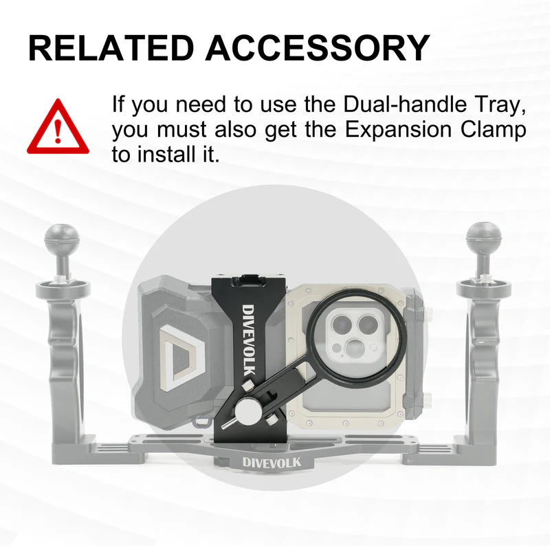 NEW - DIVEVOLK Dual Handle for Underwater Housing