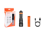 OrcaTorch Dykkerlygte D530V 1000 Lumen Sort