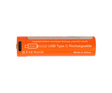 OrcaTorch 18650 usb accu 3,6v 3400mAh