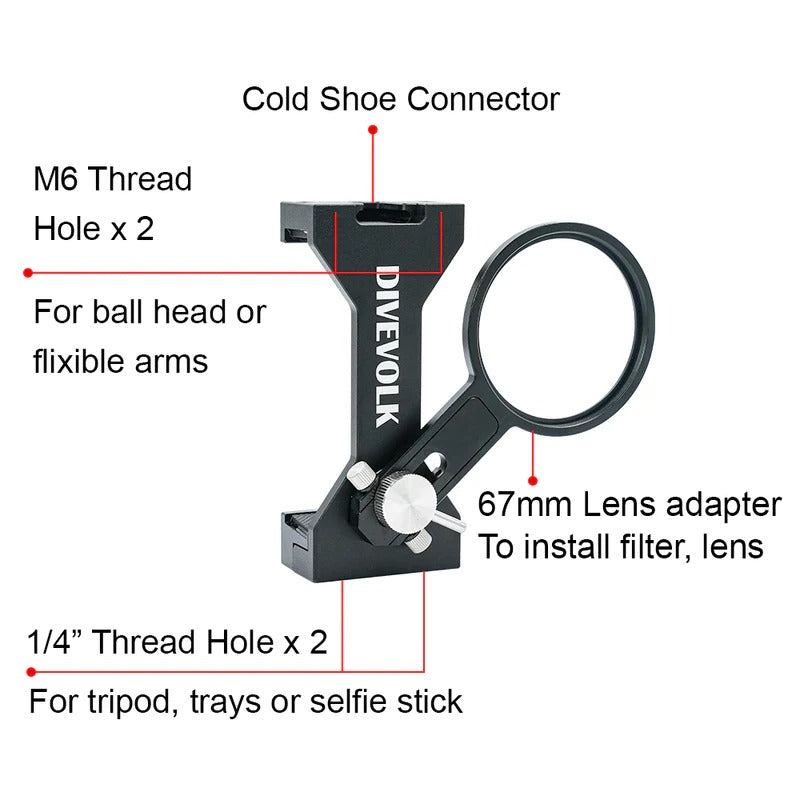 Seac Sub Action Camera Mount for the One Pro Mask