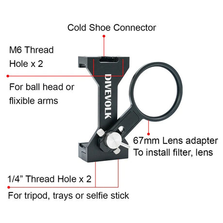 Seac Sub Action Camera Mount for the One Pro Mask