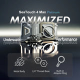 DIVEVOLK SeaTouch 4 MAX Platinum, Underwater housing til iPhone og Android