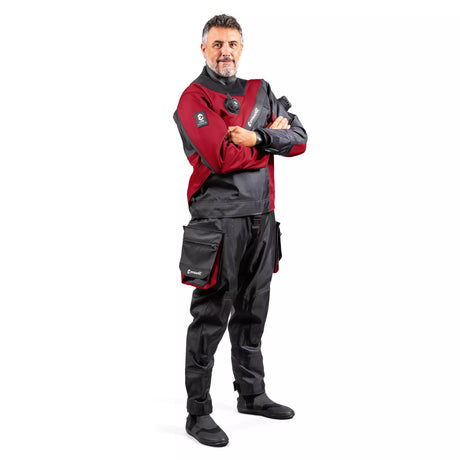 DynamicNord TØRDRAGT RS-351 Men Drysuit Sort/Burgundy
