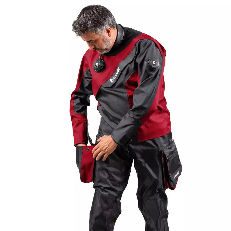 DynamicNord TØRDRAGT RS-351 Men Drysuit Sort/Burgundy