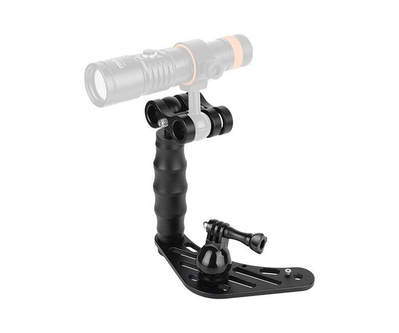 OrcaTorch H02 single mini tray complete with mini base, handle and ball clamp