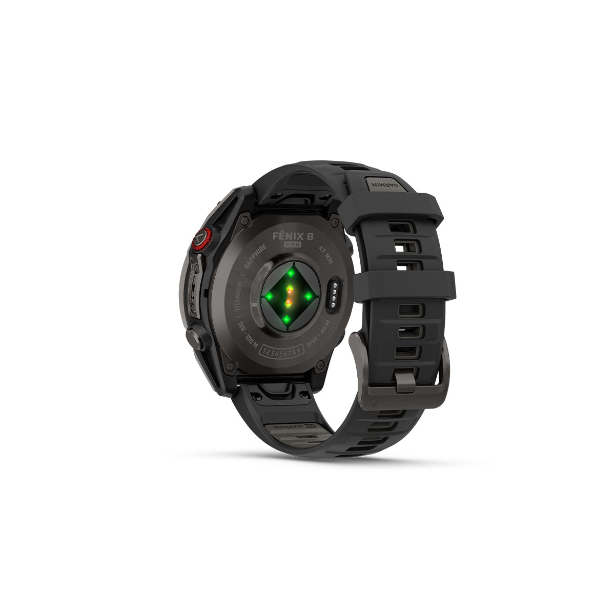 Garmin Dykkercomputer Fenix 8 Pro - 47 mm AMOLED Sapphire Carbon Grå