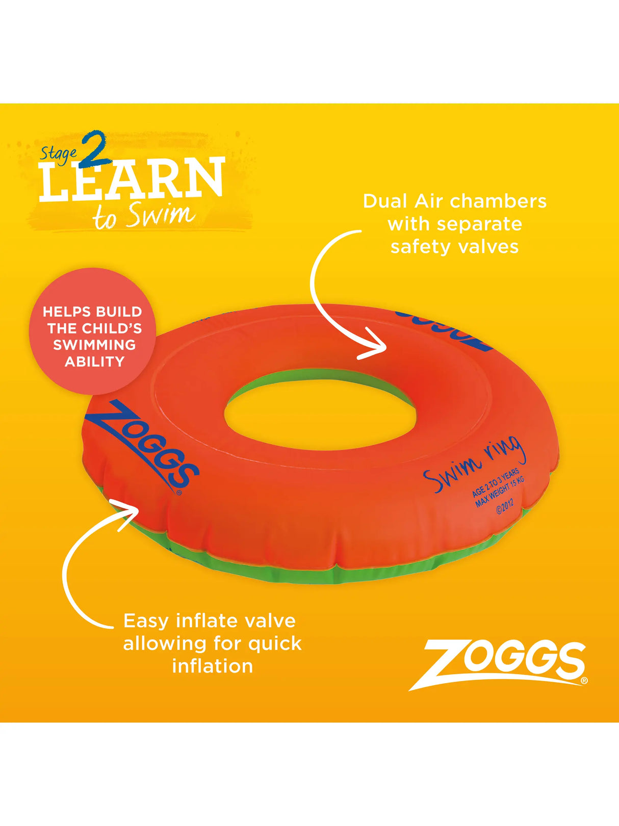 Zoggs Bath wings Roll Ups 6-12 years for children