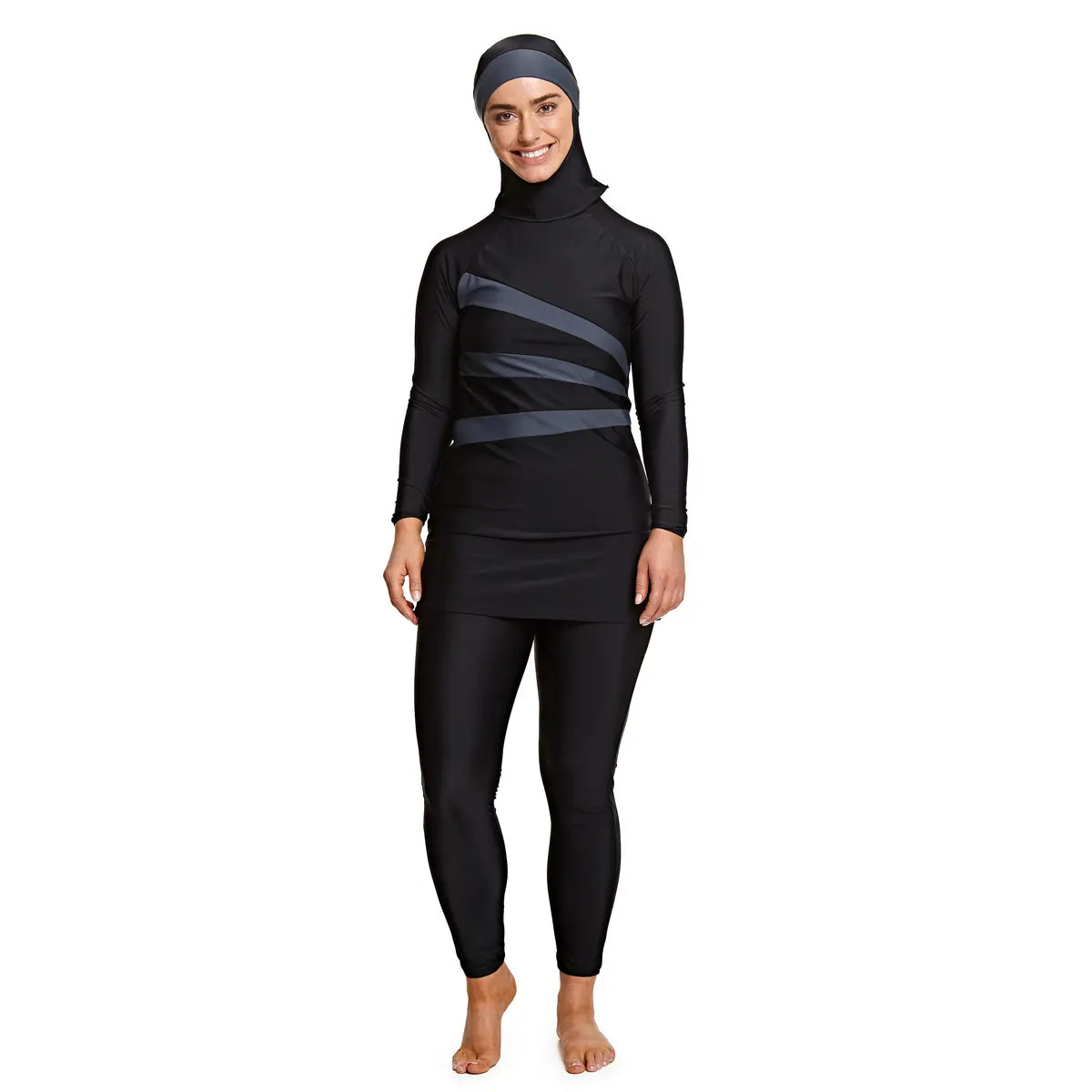 Zoggs Modesty suit Meelup 3 Piece til kvinder Sort