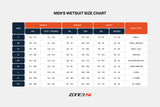 Zone3 våddragt Thermal Aspire Mænd Sort/Orange