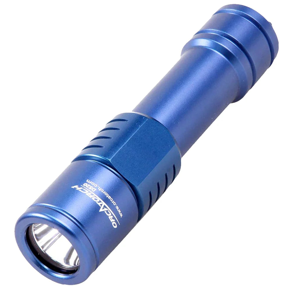 OrcaTorch Dykkerlygte D520 Undervandslygte 1000 Lumen Blå