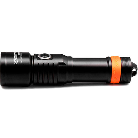 OrcaTorch Dykkerlygte D530 Kold hvid 1300 Lumen Sort