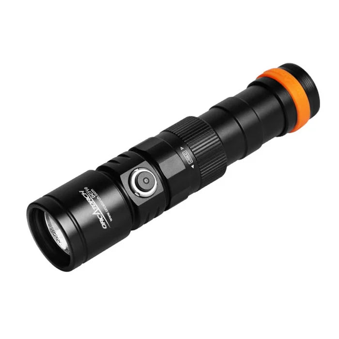 OrcaTorch Dykkerlygte DC710 genopladelig LED 3000 Lumen Sort