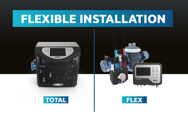 Poolex Aqualyser Flex – Modulær Saltvandselektrolyse med pH- og Redox-styring | Op til 80 m³