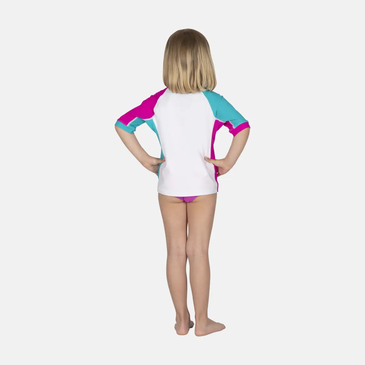 Mares Rash Guard Shield til børn hvid/blå/lyserød