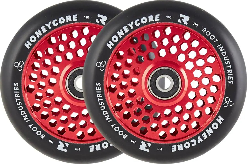 Root Honeycore Hjul Til Løbehjul, Sort, 2-Pak (110mm)