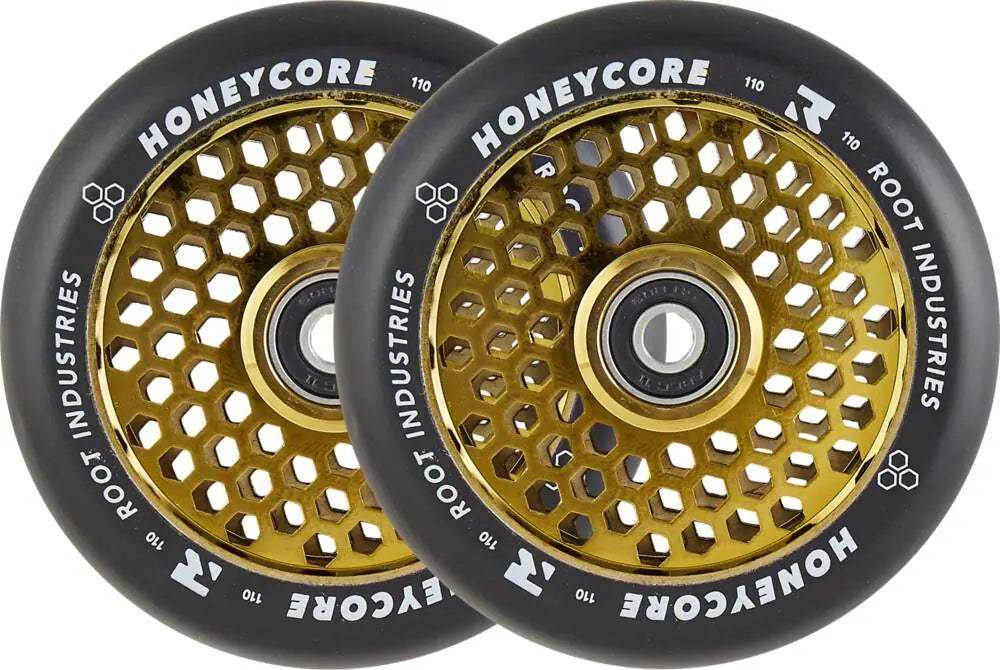 Root Honeycore Hjul Til Løbehjul, Sort, 2-Pak (110mm)
