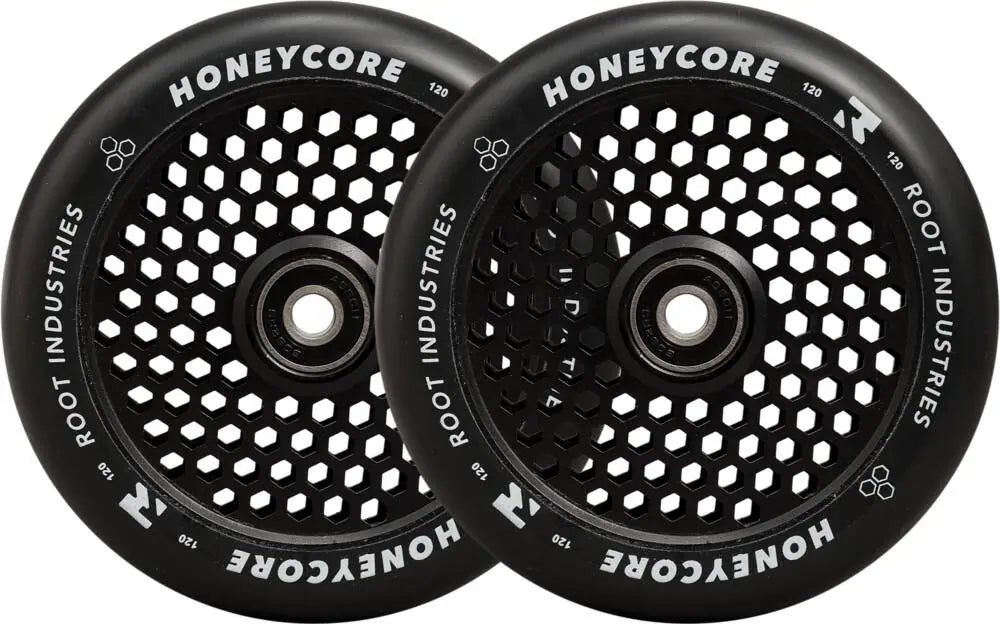 Root Honeycore Hjul Til Løbehjul, Sort, 2-Pak (120mm)