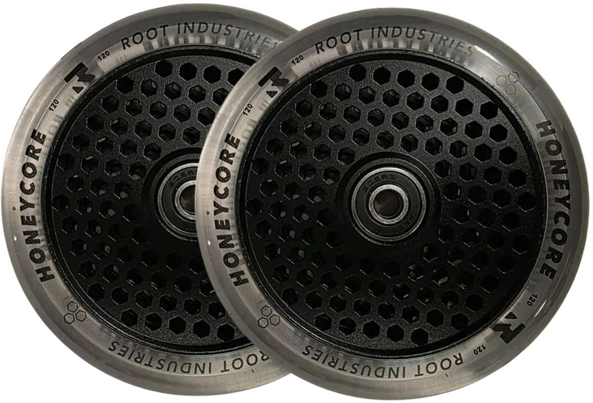 Root Honeycore Hjul Til Løbehjul, Clear, 2-Pak (120mm)