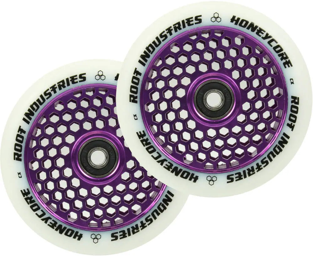 Root Honeycore Hjul Til Løbehjul, Hvid, 2-Pak (110mm)