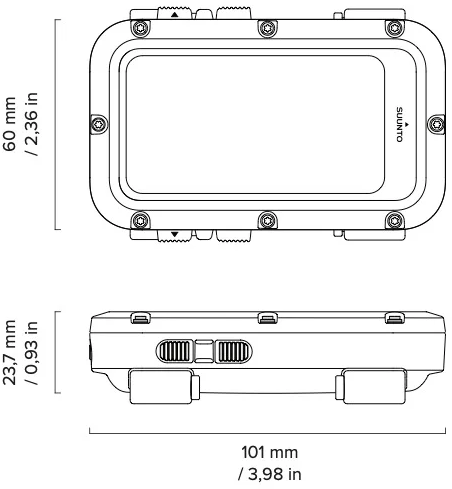 Suunto Dykkercomputer Nautic med Bungee Strap
