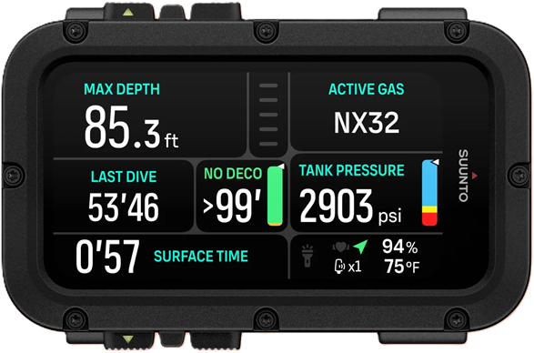 Suunto Dykkercomputer Nautic med Bungee Strap